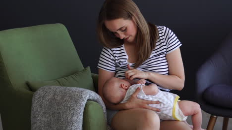 Newborn-baby-being-breastfed-by-mother
