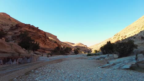 Un-Río-En-Medio-Del-Desierto-Del-Sahara-Argelia-Biskra