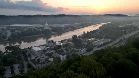 aerial-push-in-to-the-state-capital-along-the-kanawha-river-in-charleston-west-virginia