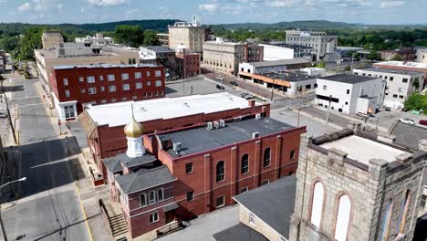 church-aerial-beckley-west-virginia,-small-town-america,-small-town-usa
