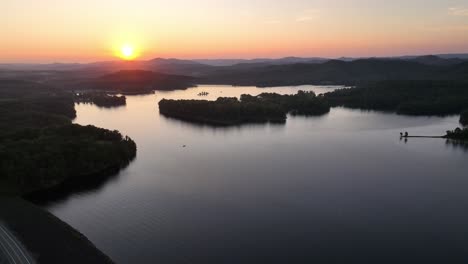 sunset-aerial-pullout-summersville-lake-west-virginia