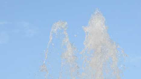 Slow-motion-footage-of-fountain-water-gushing-in-120-fps-in-4k