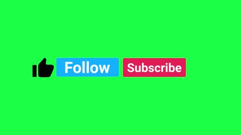 Like-Follow-Subscribe-Button-isolated-on-Green-Screen
