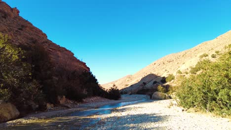 Un-Río-En-Medio-Del-Desierto-Del-Sahara-Argelia-Biskra