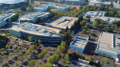 Establishing-aerial-view-of-Nvidia-headquarters.-Santa-Clara