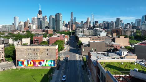 Chicago-Old-Town-mural-with-futuristic-cityscape-skyline-in-distance