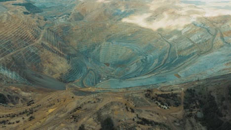 Bingham-Copper-Mine-in-Utah---aerial-pull-back-to-reveal-the-Salt-Lake-valley