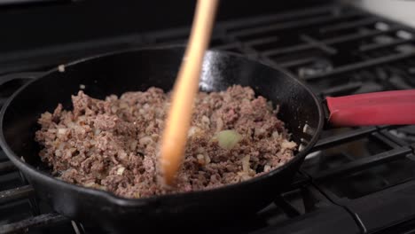 Cooking-up-some-delicious-ground-beef-for-some-sliders
