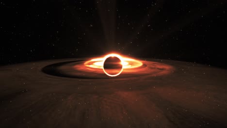 Animation-Eines-Supermassiven-Schwarzen-Lochs-Im-Weltraum