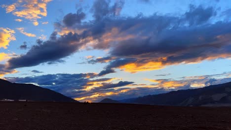 Fast-and-furious:-Timelapse-of-clouds-racing-above-the-mountain-range