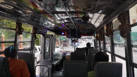 Local-Bus-Transporting-Everyday-Commuters-In-The-City-Streets-Of-Bangkok-Thailand