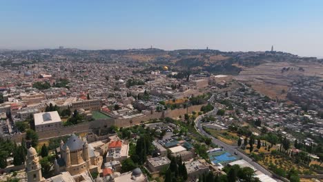 Jerusalemer-Altstadt,-Luftaufnahme