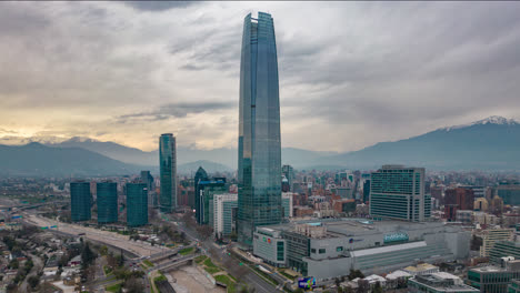 Santiago-de-Chile-Skyline-drone-view