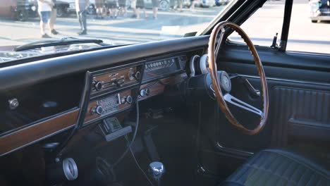 Old-School-Muscle-Car-Interior-1970's,-V8-Muscle-Car,-Car-Interior,-Classic-Car