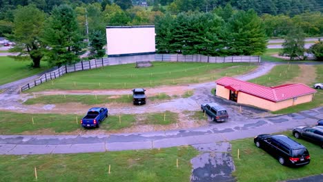 aerial-slow-low-push-into-drive-in-theatre-in-elizabethton-tennessee