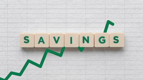 Green-Arrow-Going-Up-On-Savings---Concept-of-Good-Savings