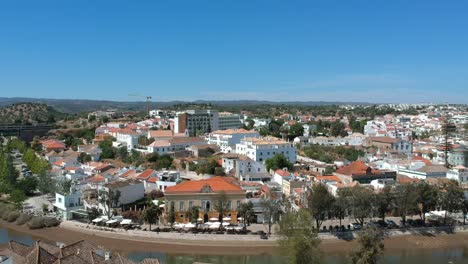 Aerial-Drone-Of-The-City-Of-Tavira-In-The-Algarve-Portugal