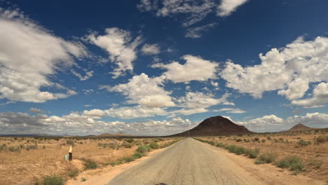 Driving-through-the-Mojave-Desert---driver-point-of-view-hyper-lapse