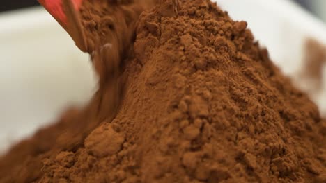 Spoon-of-chocolate-powder