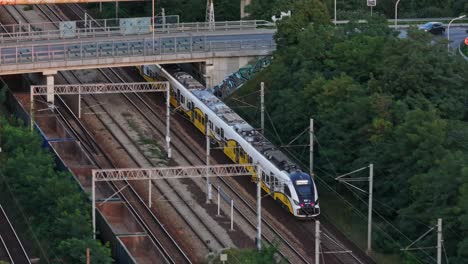 high-quality-drone-footage-trains-in-Wroclaw