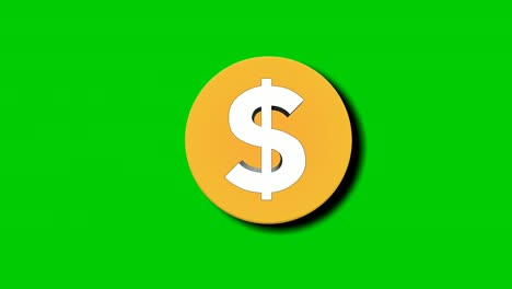 Movimiento-De-Moneda-De-Dólar-Dinero-Animación-Signo-Símbolo-Gráficos-En-Movimiento-En-Pantalla-Verde