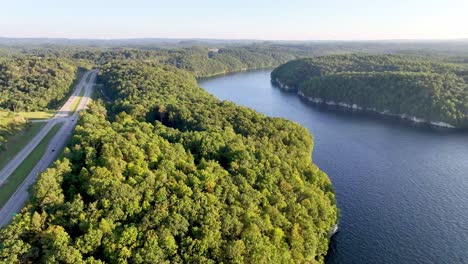 Luftaufnahmen-Vom-Summersville-Lake-Entlang-Des-Gauley-River-In-West-Virginia