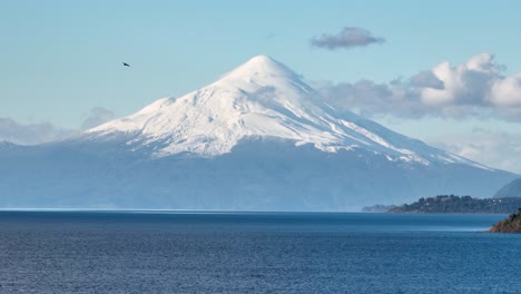 Vulkan-Osorno-In-Osorno-In-Los-Lagos,-Chile