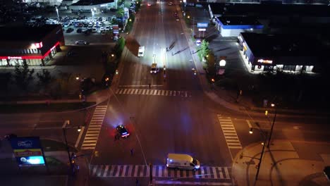 Drone-footage-of-Rutherford-Boulevard-after-a-pedestrian-was-hit-and-dragged-by-a-car