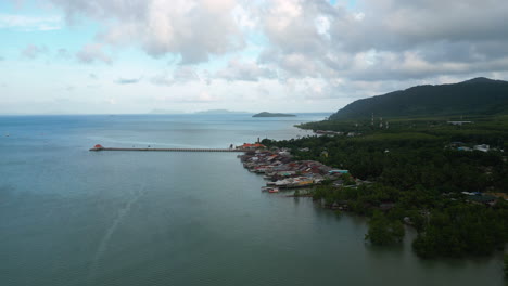 Aerial-View-Of-The-Old-Town-Pier-In-Koh-Lanta