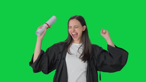 Happy-Indian-college-girl-completes-her-graduation-Green-screen
