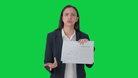 Angry-Indian-business-woman-shouting-on-employees-Green-screen