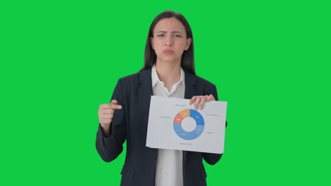 Serious-Indian-business-woman-talking-to-employees-Green-screen