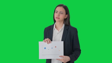 Indian-female-manager-discussing-project-with-employees-Green-screen