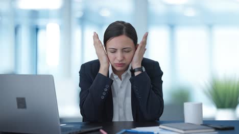 Stressed-and-tensed-Indian-business-woman