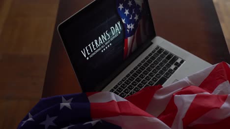 Digitaler-Verbund-Aus-Veteranentag,-Flagge-USA