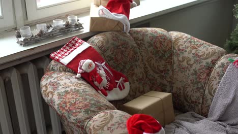 Beautiful-christmas-background.-Christmas-tree-and-Christmas-socks.-christmas-preparation