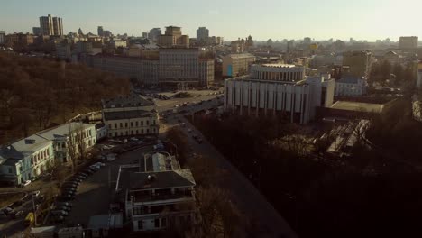 View-of-the-central-street-of-Kyiv---Khreshchatyk---from-Independence-Square.