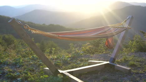 Hammock-with-a-beautiful-nature-view-of-Mountains