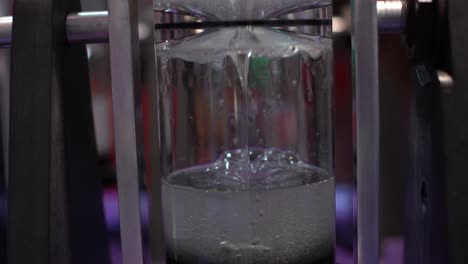 a-viscous-liquid-flows.-Silver-fluid-viscous-fluid