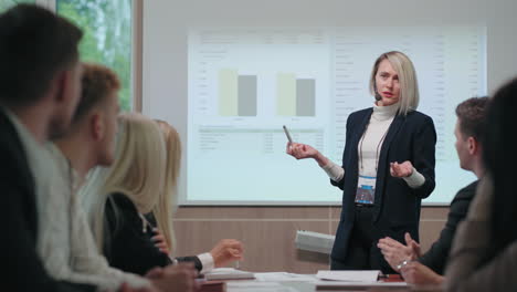 woman-is-speaking-in-conference-or-business-meeting-female-financial-expert-is-educating-specialists