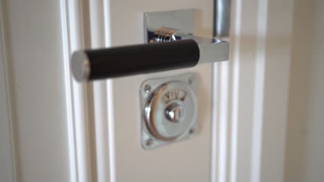 Moderne-Tür-Mit-Stilvollem-Metallknopf-In-Flacher-Ausführung