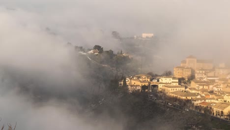 Wonderful-view-of-old-city-on-foggy-valley