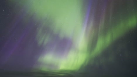 Amazing-view-of-aurora-borealis-in-night-starry-sky