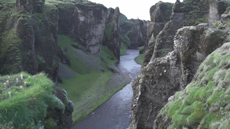 Landscape-of-river-in-rocky-ravine