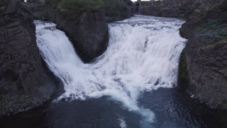 Magnificent-fast-waterfalls-on-fjord