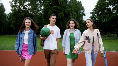 Teenagers-walking-outside