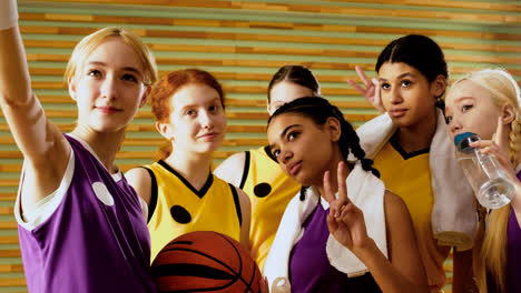 Girls-in-basketball-court