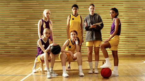 Team-Von-Basketballspielern