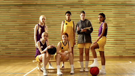 Team-Von-Basketballspielern