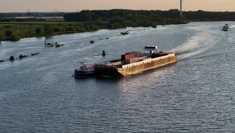 The-cargo-ship-the-Colorado-sailing-onwards-with-goods-on-the-river-Oude-Maas